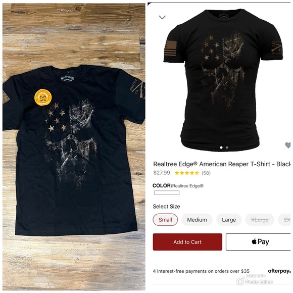 NWT- Realtree Edge American Reaper T-Shirt - Picture 1 of 3